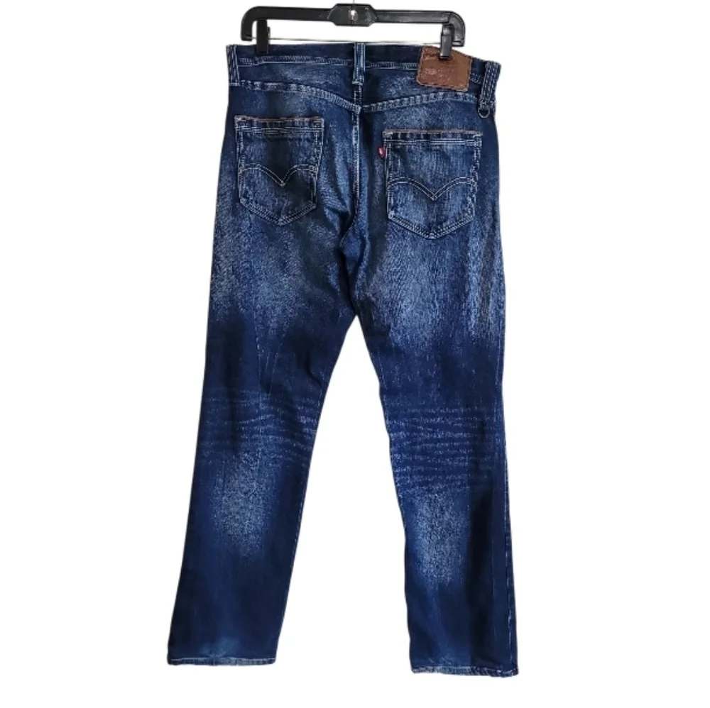 Levi Men Loose Straightleg Blue Denim Jeans Size 32x32